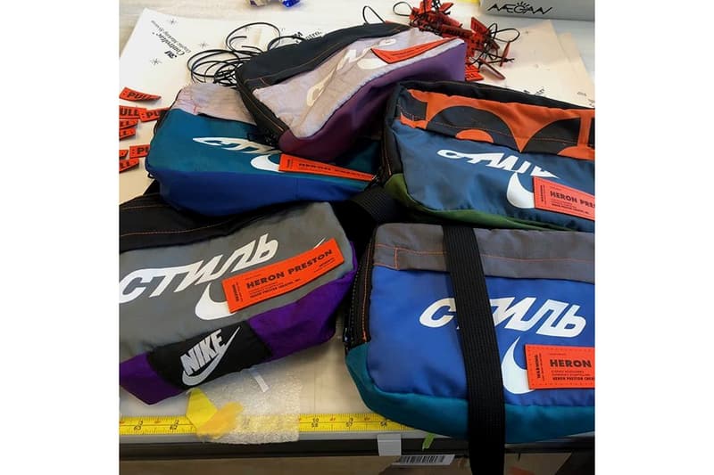 Heron Preston x Nike Bags Blue Grey Purple Orange