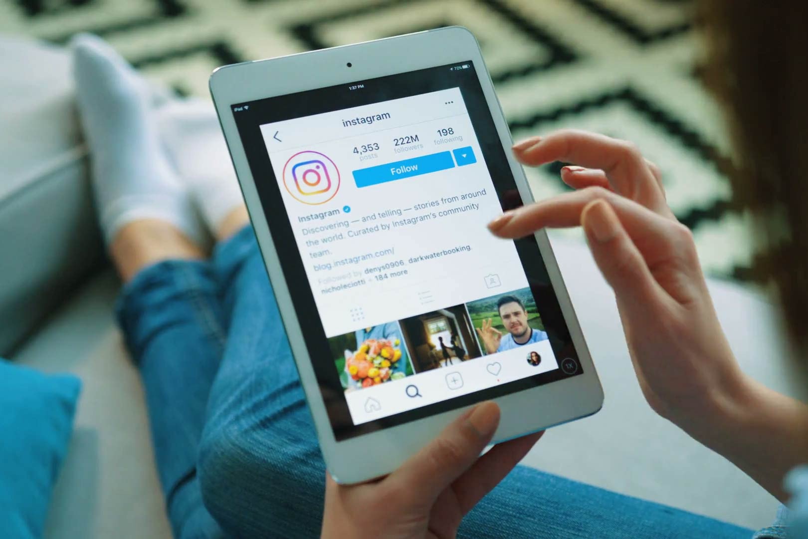Instagram Social Media App Images iPad Tablet Apple Sharing