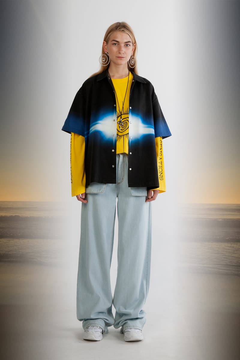 Julia Seeman Fall/Winter 2018 Collection Lookbook Area 51 Shirt Black Blue Body Sensations Tee Yellow