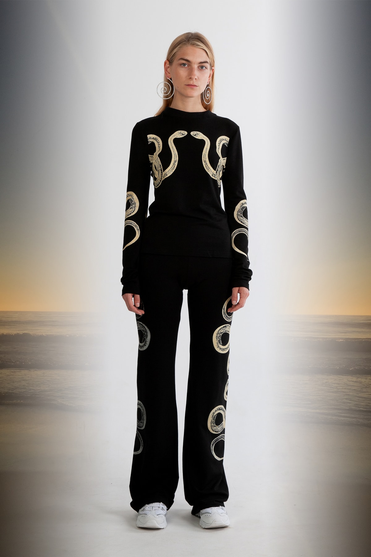 Julia Seeman Fall/Winter 2018 Collection Lookbook Long Sleeve Shirt Trousers Black