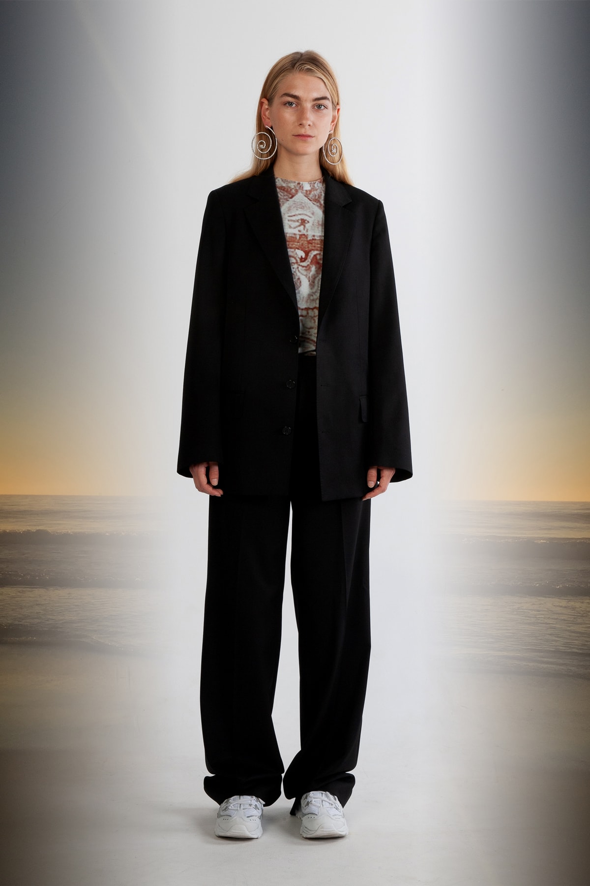 Julia Seeman Fall/Winter 2018 Collection Lookbook Blazer Trousers Black