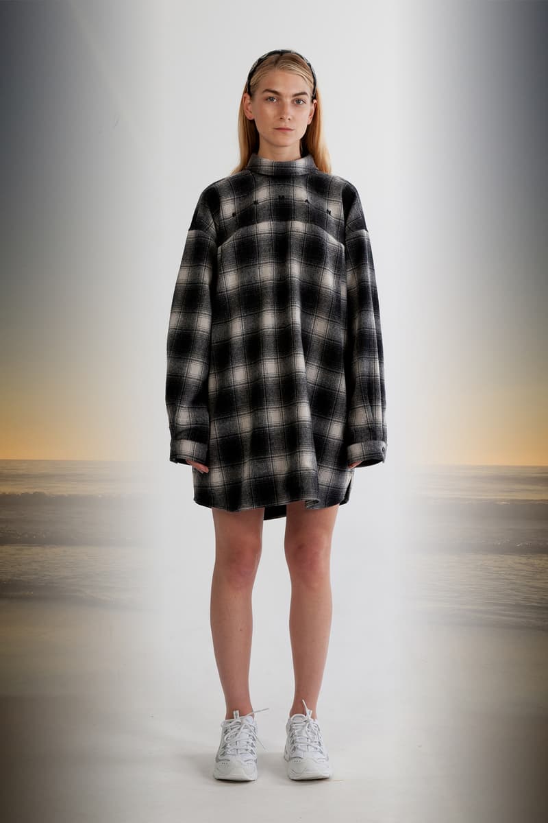 Julia Seeman Fall/Winter 2018 Collection Lookbook Plaid Shirt Black White