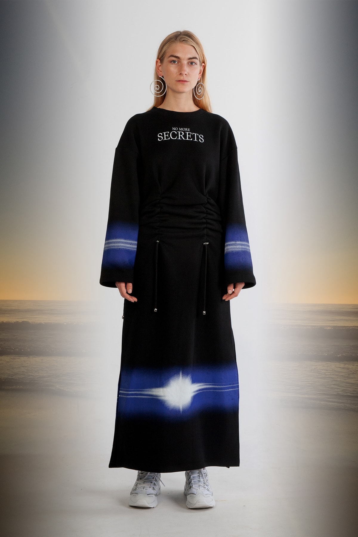 Julia Seeman Fall/Winter 2018 Collection Lookbook Dress Black Blue