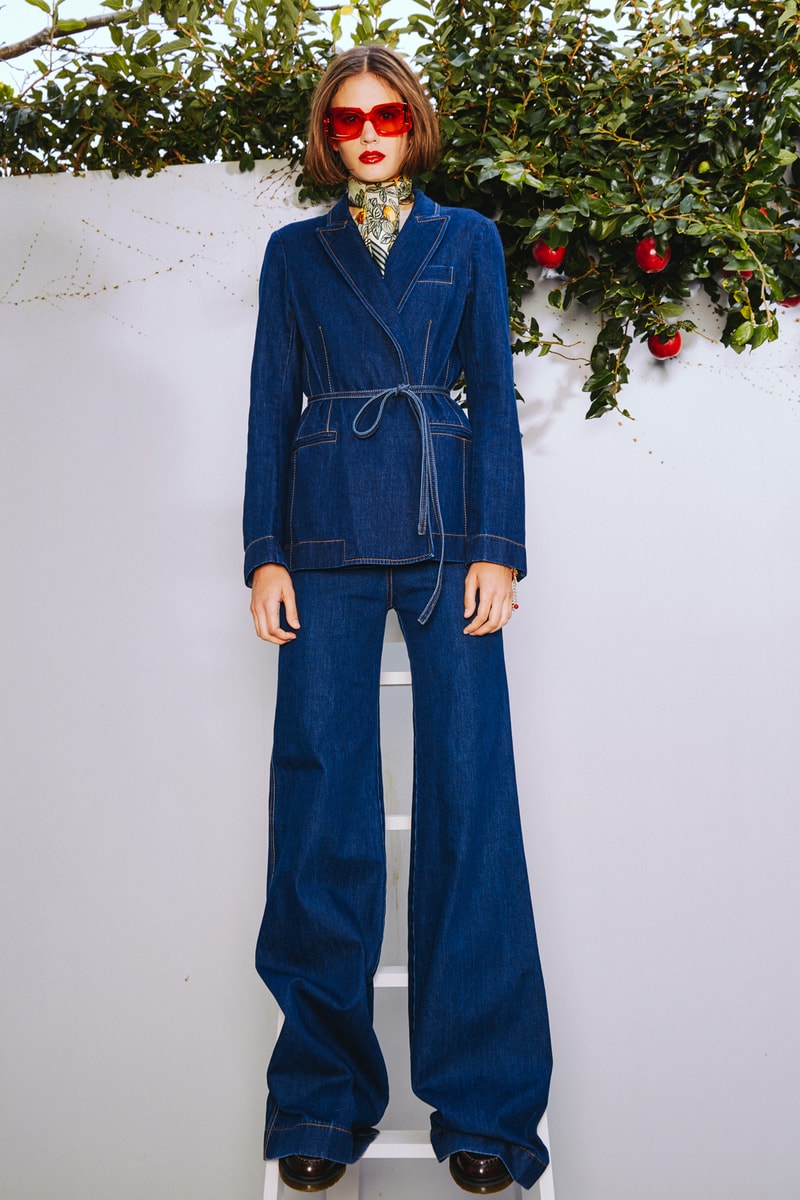 Karen Walker 2018 Spring Summer NYFW Lookbook Jacket Pants Navy