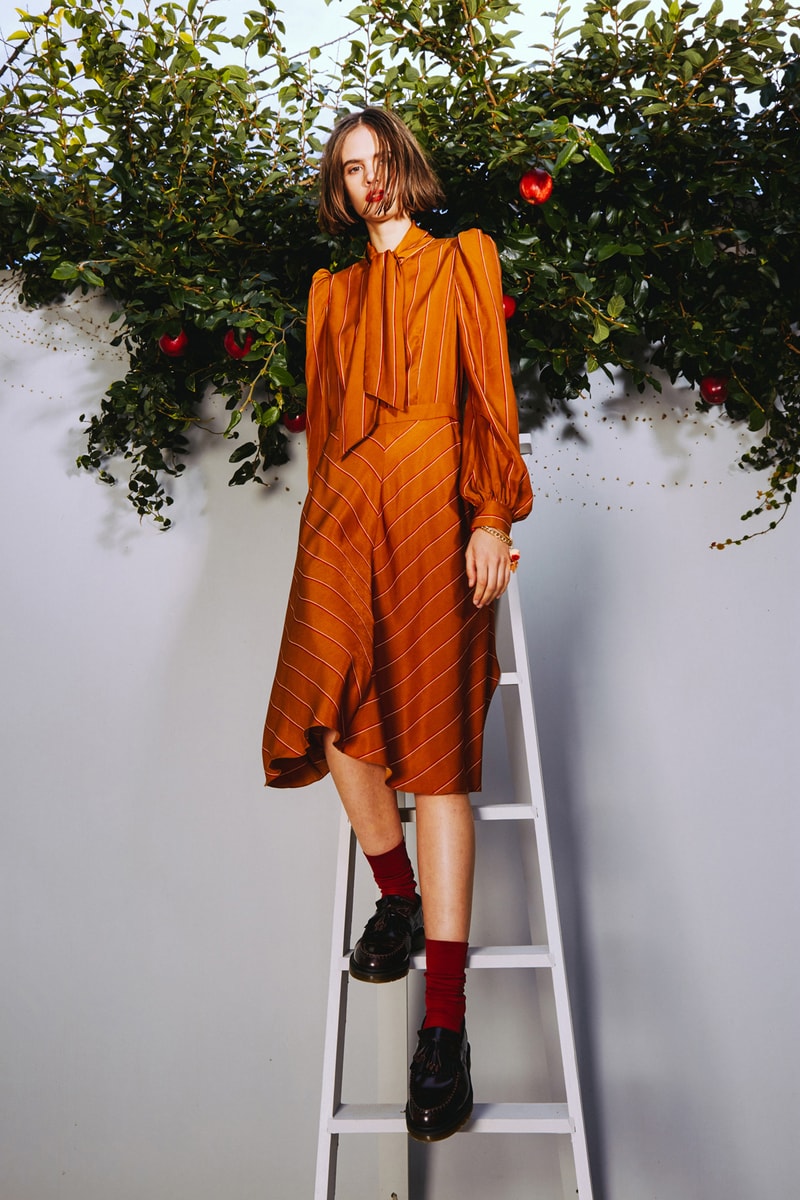 Karen Walker 2018 Spring Summer NYFW Lookbook Dress Brown