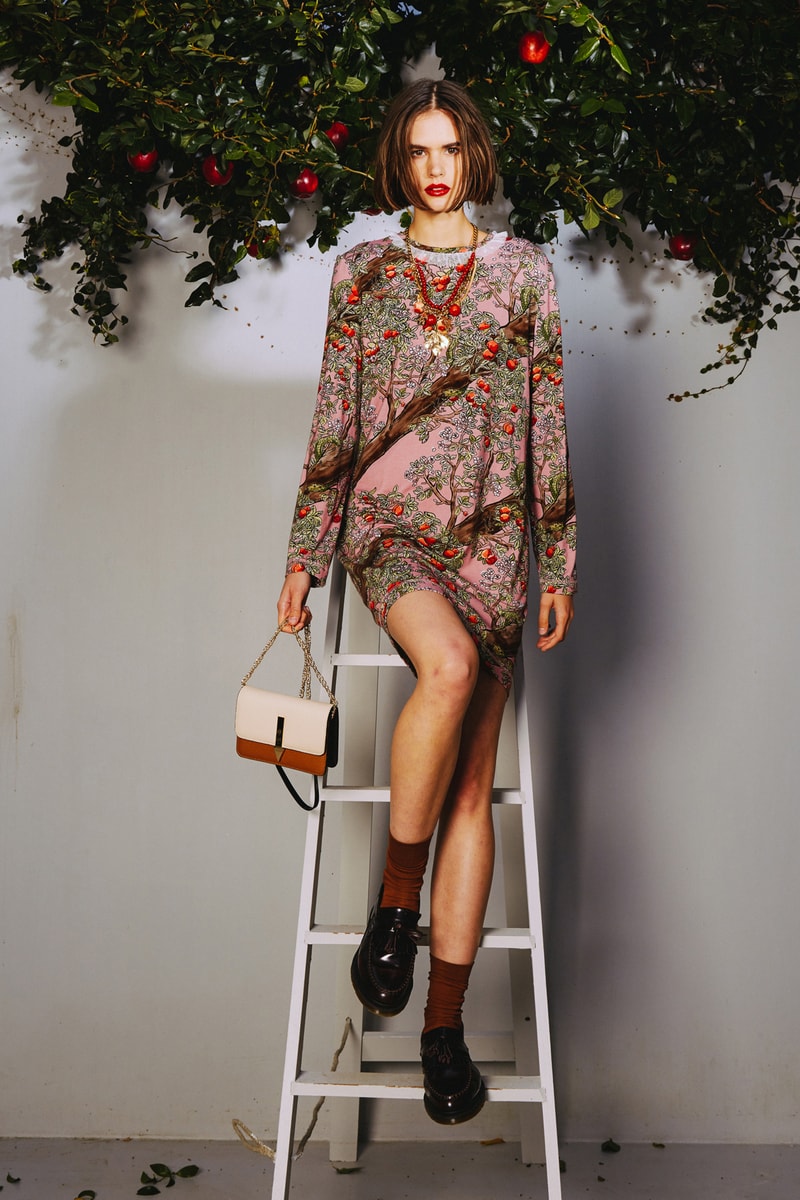 Karen Walker 2018 Spring Summer NYFW Lookbook Orchard Dress Red Pink