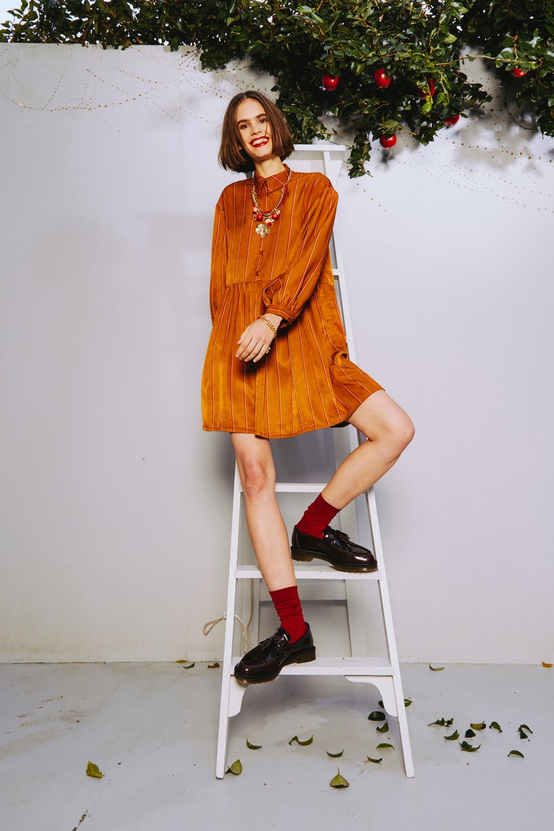 Karen Walker 2018 Spring Summer NYFW Lookbook Dress Brown