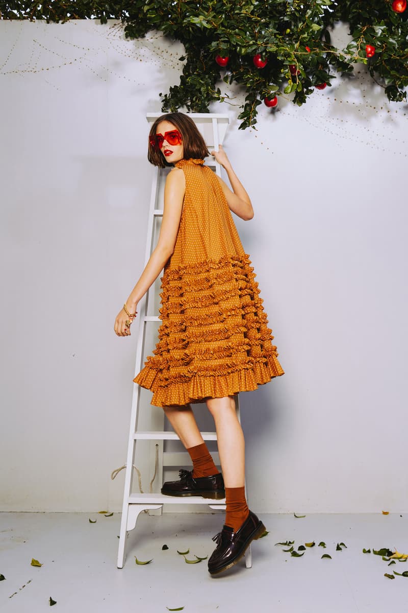 Karen Walker 2018 Spring Summer NYFW Lookbook Dress Brown