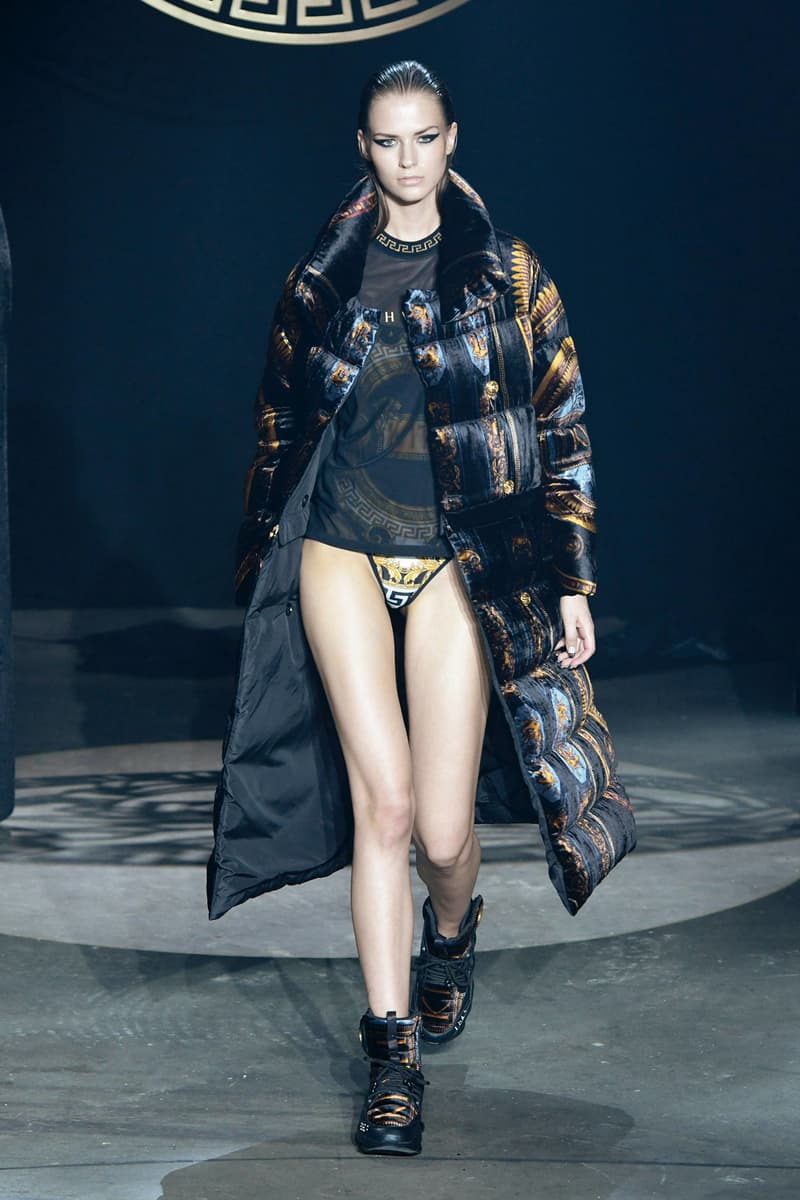KITH 2018 Fall Winter NYFW New York Fashion Week Versace Jacket Brown Top Black