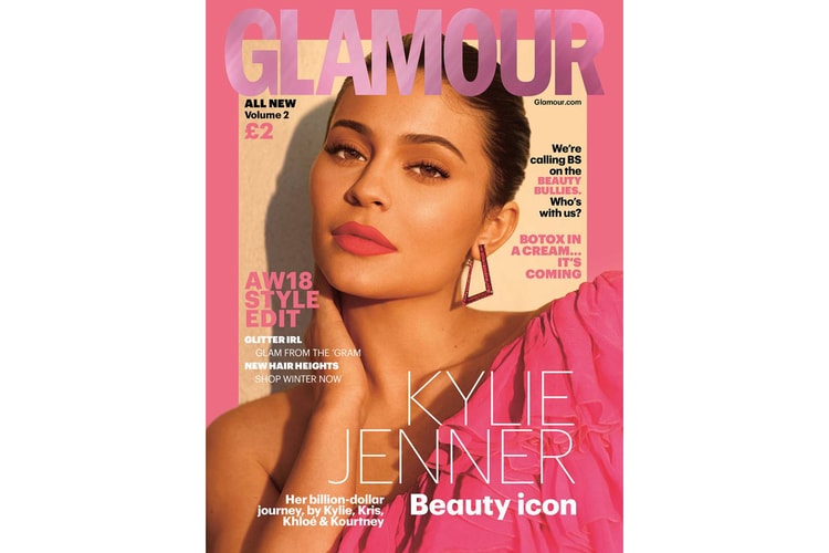Kylie Jenner Takes on Three Beauty Trends on the Cover of 'Glamour' UK
