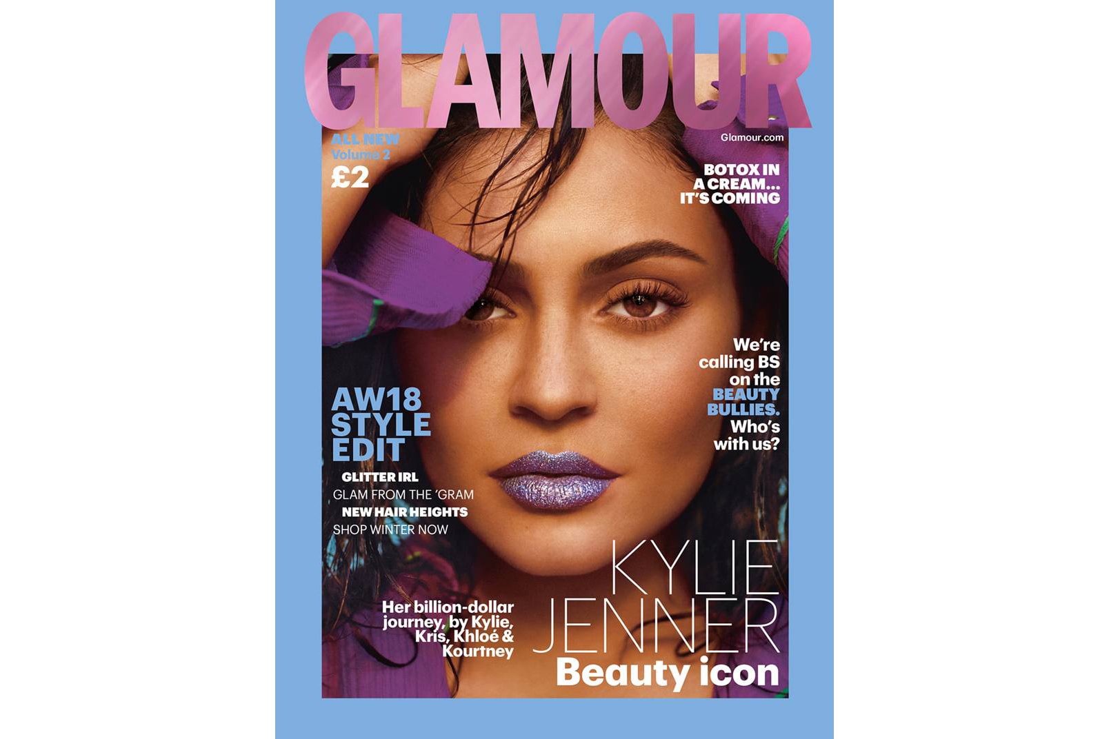 Kylie Jenner Cover Glamour Magazine UK Autumn Winter Issue 2018