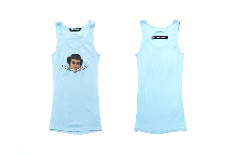 Foo and Foo Lil Miquela Tank Top Baby Blue