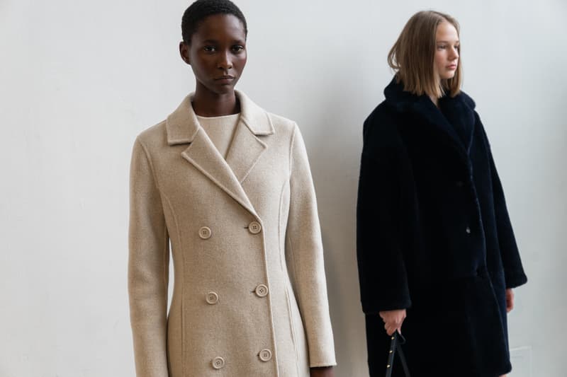 Mansur Gavriel Fall Winter 2018 New York Fashion Week Show Backstage Beige Black Jackets