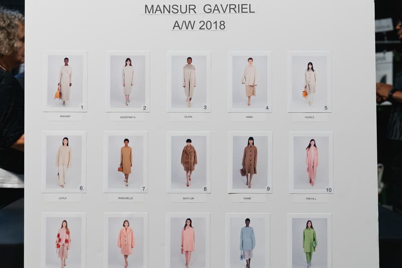 Mansur Gavriel Fall Winter 2018 New York Fashion Week Show Backstage Models