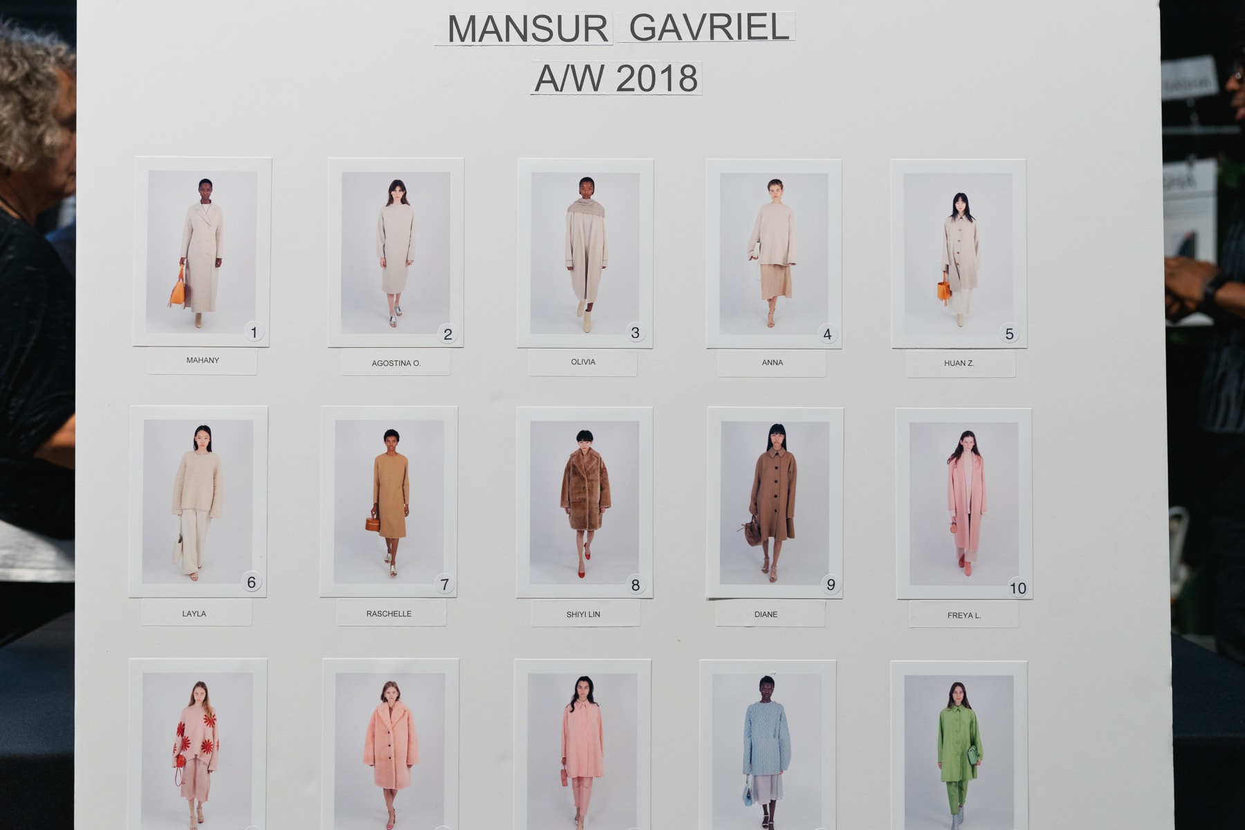 Mansur Gavriel Fall Winter 2018 New York Fashion Week Show Backstage Models