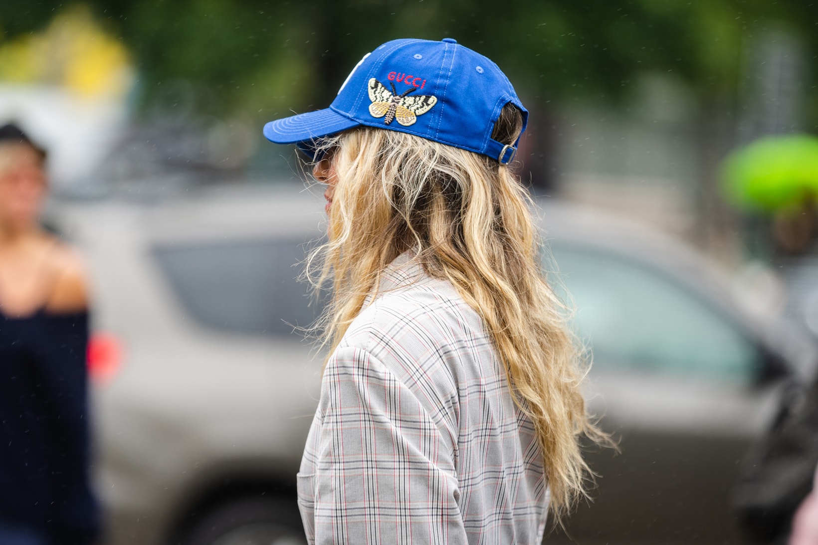 New York Fashion Week NYFW Street Style Street Gucci Hat Blue