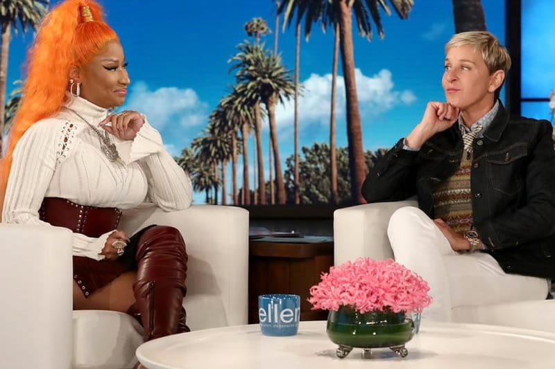 Nicki Minaj Admits to Ellen That She Likes to "Exercise" 3 Times a Night
