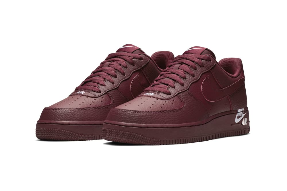 Nike Air Force 1 Logo Stamp Sneaker Sail White Team Red