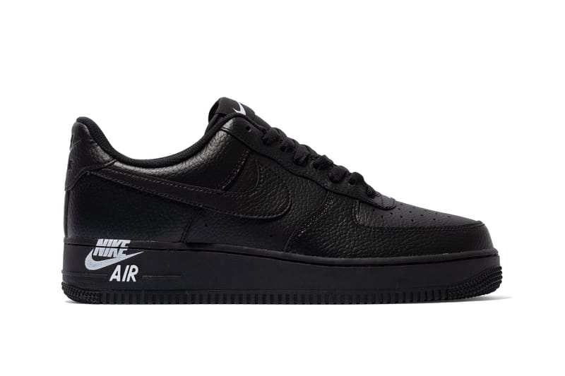 Nike's Logo-Stamped Air Force 1 Arrives In a Black Iteration