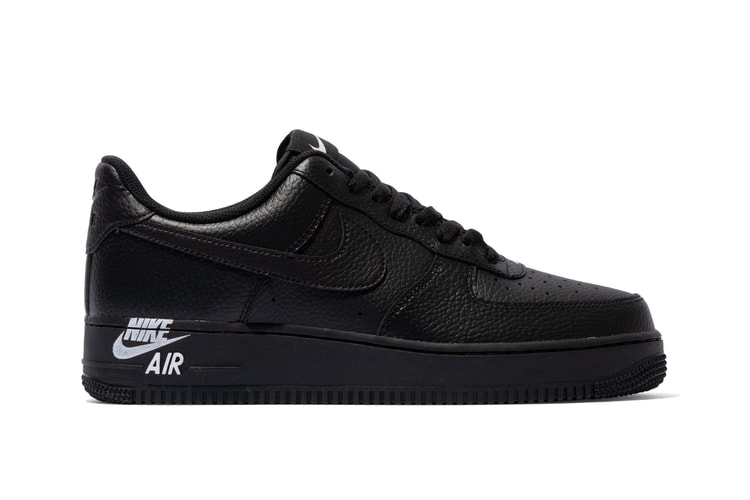 Nike's Logo-Stamped Air Force 1 Arrives In a Black Iteration