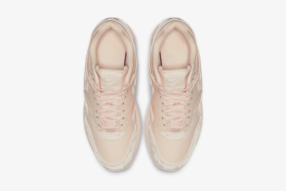 nike air max 1 lx guava ice leather pastel pink peach