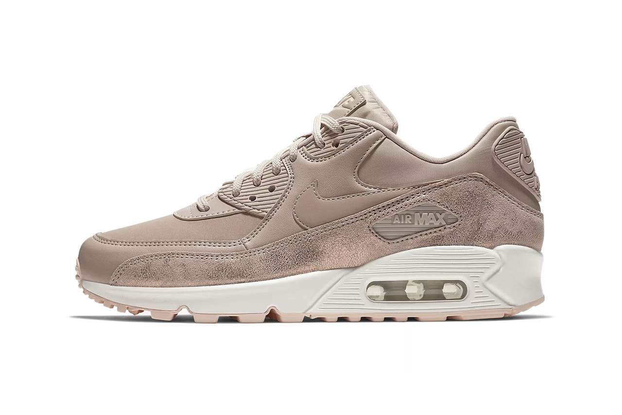 Nike Air Max 90 Particle Beige Crimson Tint Nude Sneakers Trainers