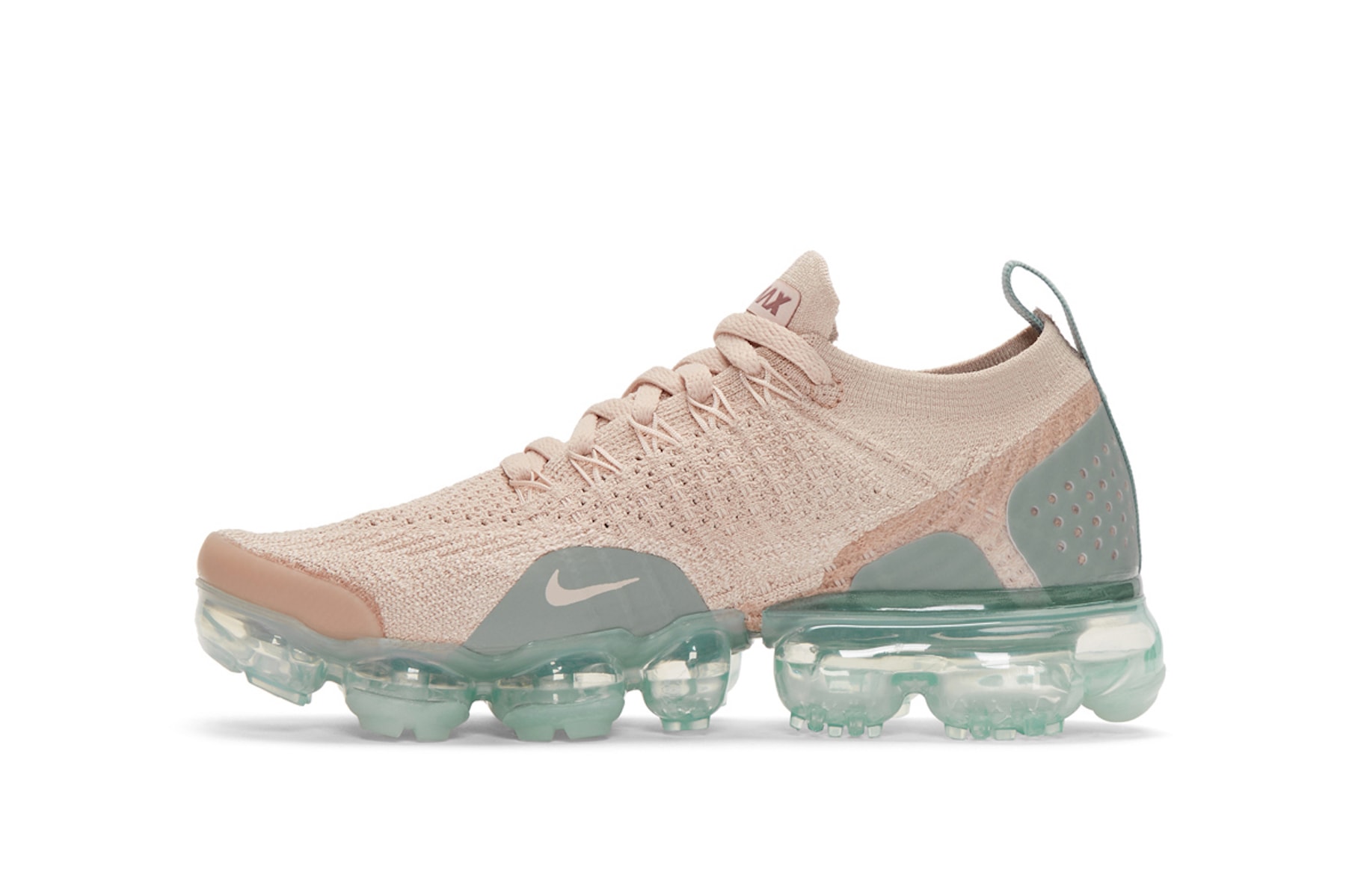 Nike Air VaporMax Flyknit 2.0 "Particle Beige" Pink Blue Ice Sneaker Sleek Trainer Crep Shoe