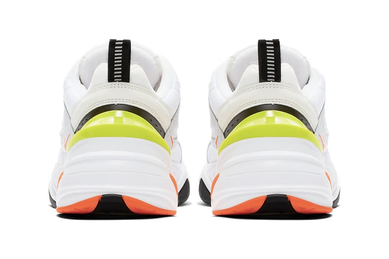 Incorporar Fuente curva Nike M2K Tekno Pure Platinum, Volt & Orange Neon | Hypebae