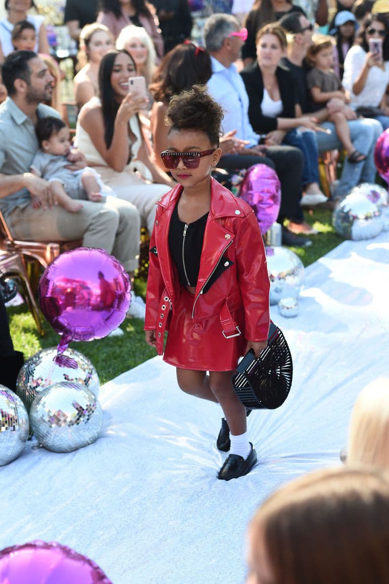 Kim Kardashian Daughter North West Runway Debut Model Kanye West