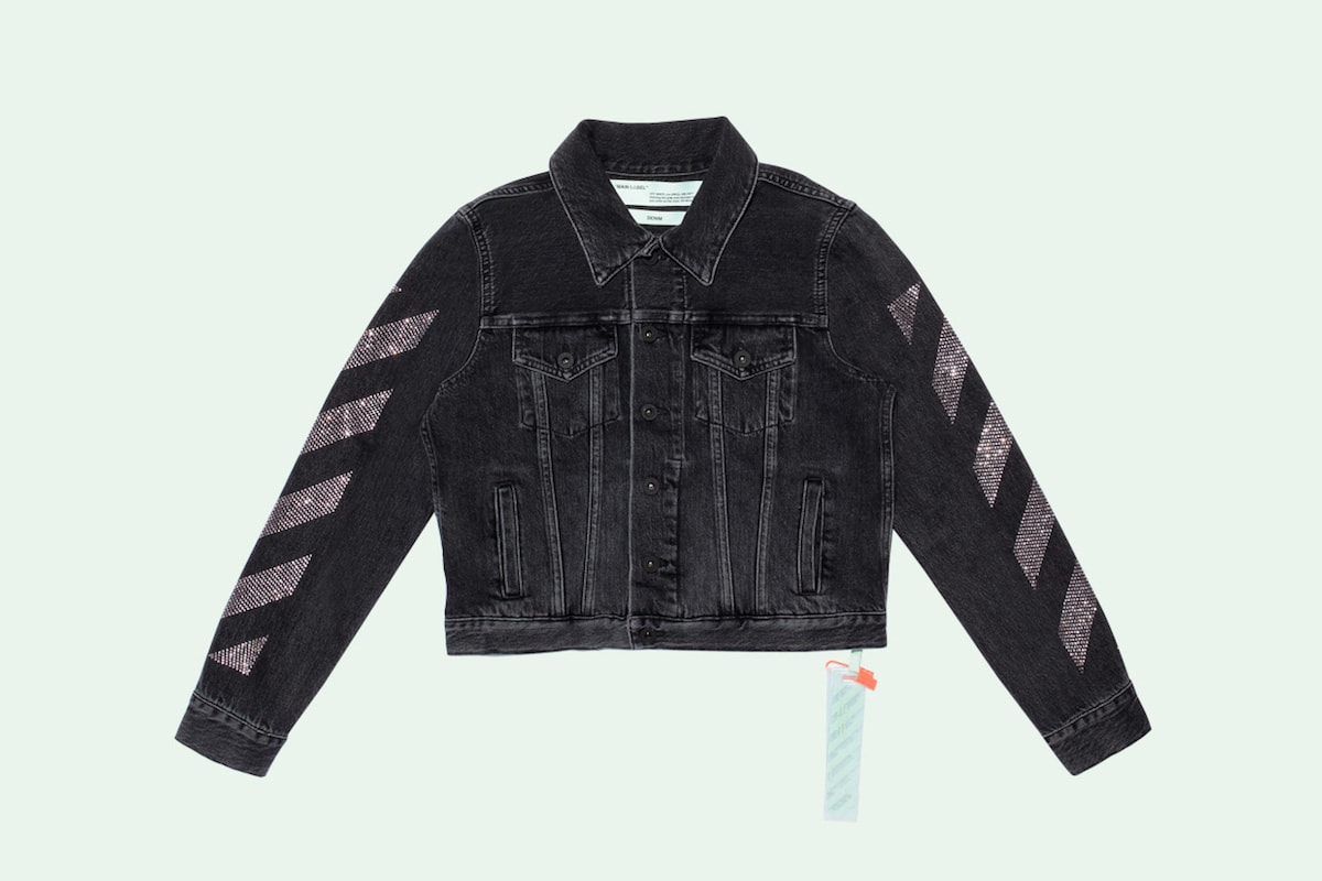 Off-White Virgil Abloh Selfridges Collaboration Industrial Belt Binder Clip Bag Pink Denim Jacket Sweater Hoodie