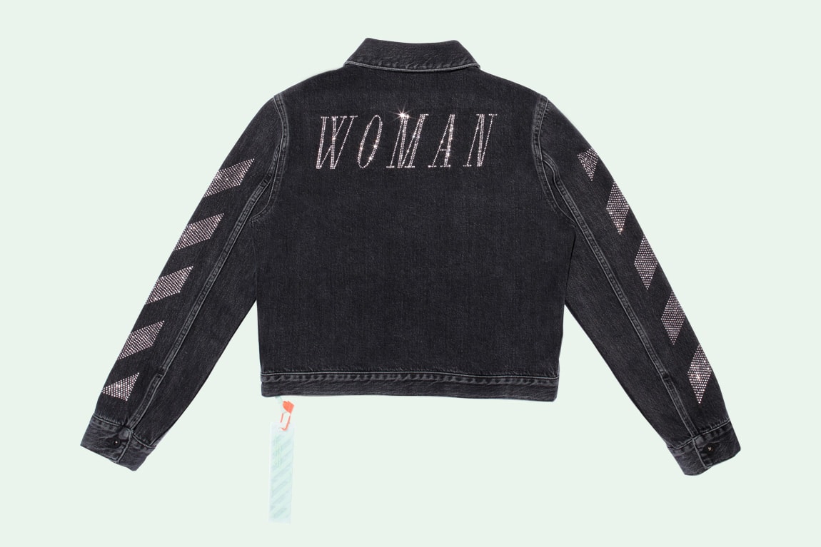 Off-White Virgil Abloh Selfridges Collaboration Industrial Belt Binder Clip Bag Pink Denim Jacket Sweater Hoodie