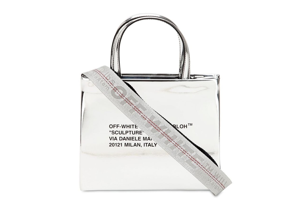 Off-White™ Reflective Silver Mirror Mini Box Bag