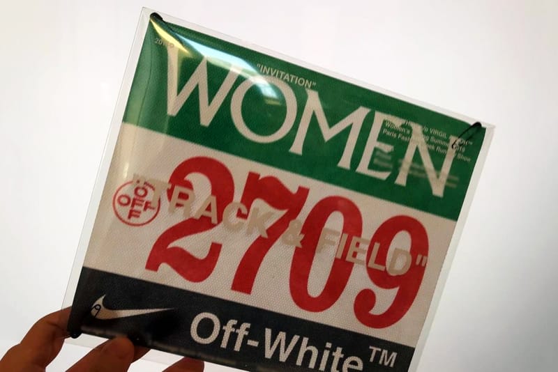 Virgil Abloh Teases His Upcoming "Track & Field" Fashion Week Invitation