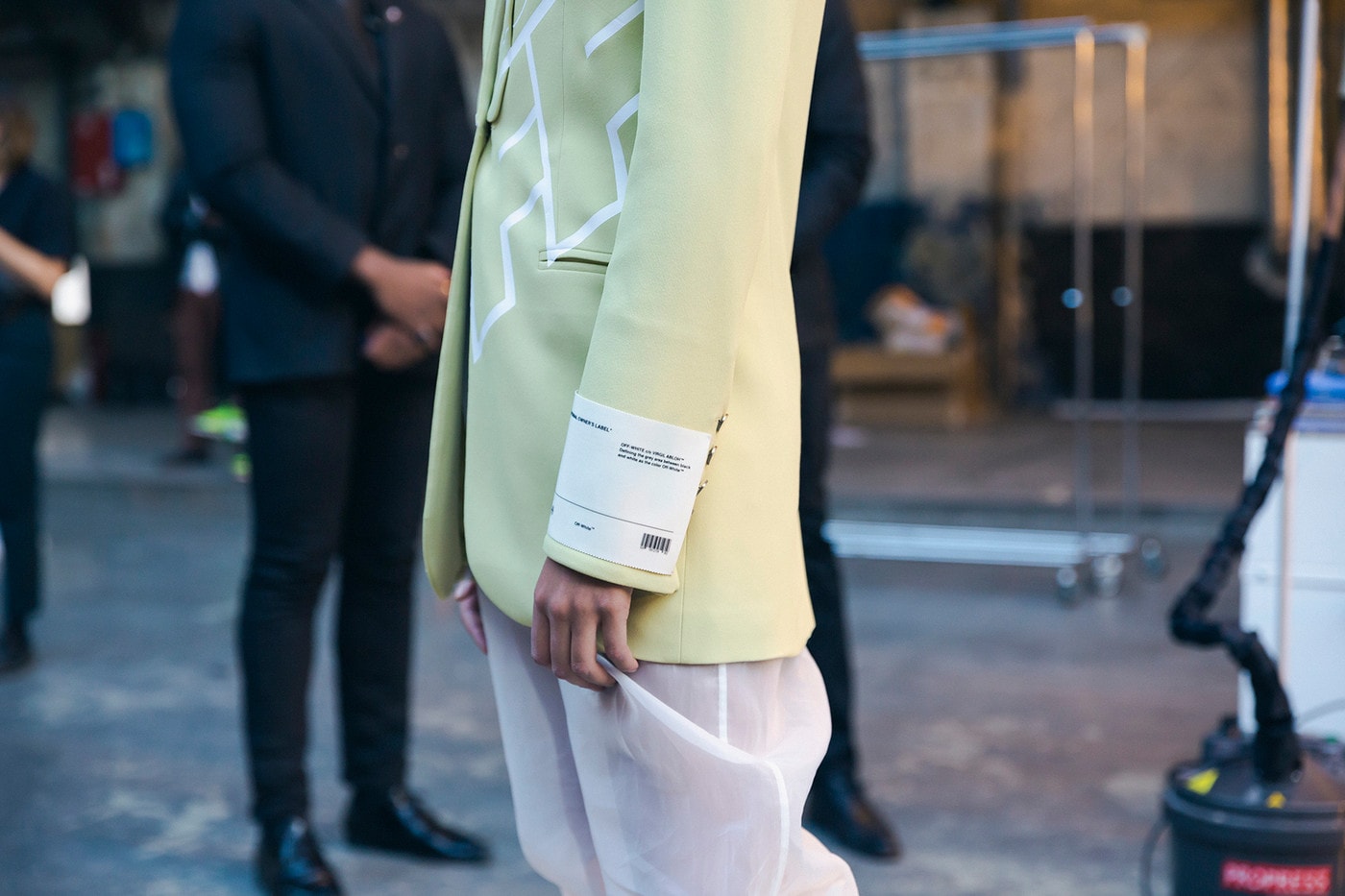 Off-White Virgil Abloh Spring Summer 2019 Paris Fashion Week Show Backstage Blazer Green