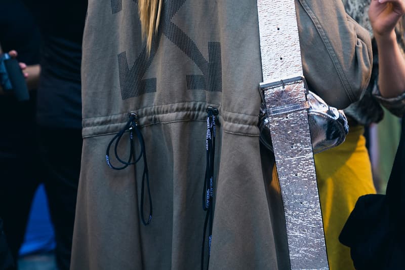 Off-White Virgil Abloh Spring Summer 2019 Paris Fashion Week Show Backstage Jacket Grey