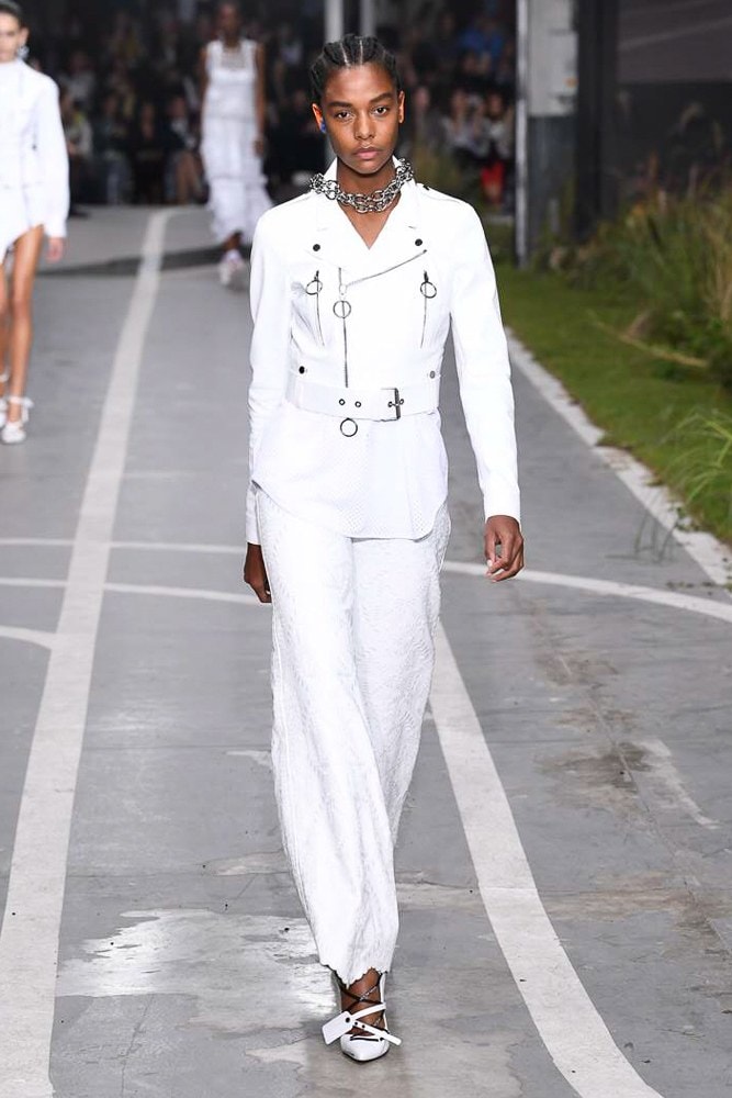 Off-White Virgil Abloh SS19 Runway Show Paris Fashion Week Track and Field White