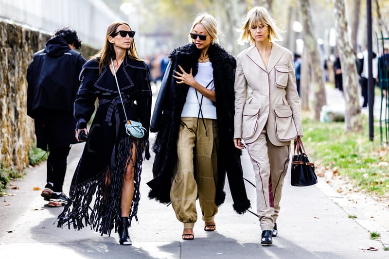 paris fashion week ss19 spring summer 2019 street style streetsnaps louis vuitton alexander wang chanel celine off white