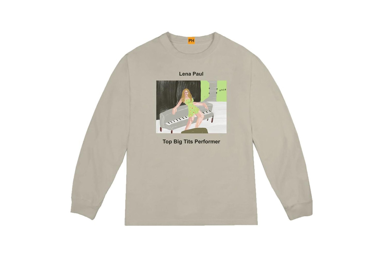 Pornhub YEEZY Kanye West Long Sleeve Shirt Lena Paul Collaboration Capsule Collection