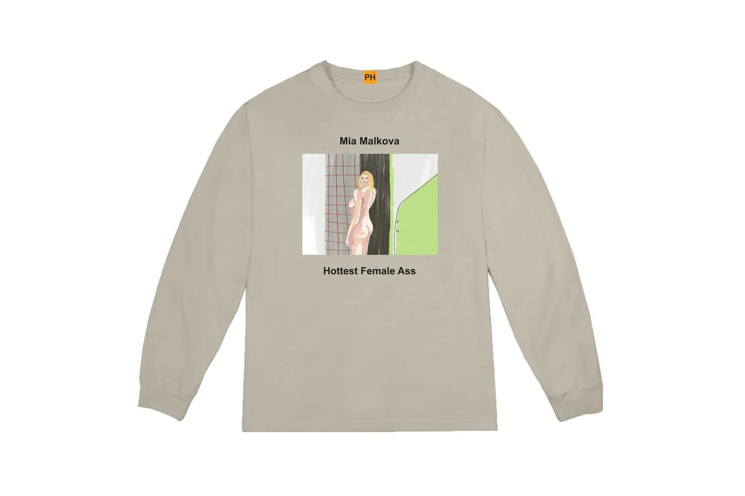 Pornhub YEEZY Kanye West Long Sleeve Shirt Mia Malkova Collaboration Capsule Collection