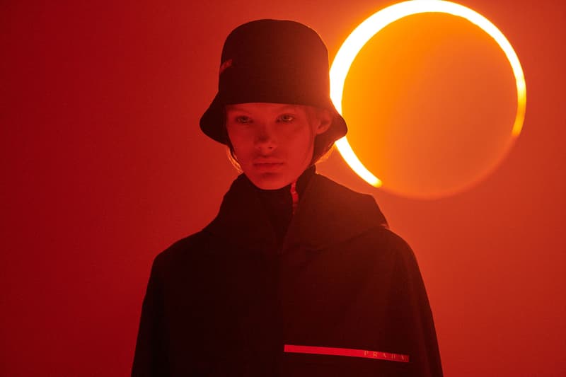 Prada Linea Rossa Fall Winter 2018 Campaign Black Bucket Hat