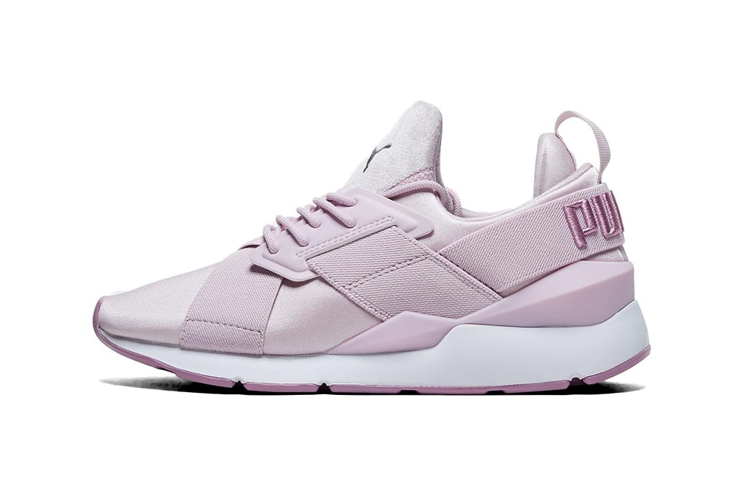 PUMA Muse Maia Satin Sneakers Winsome Orchid Pink