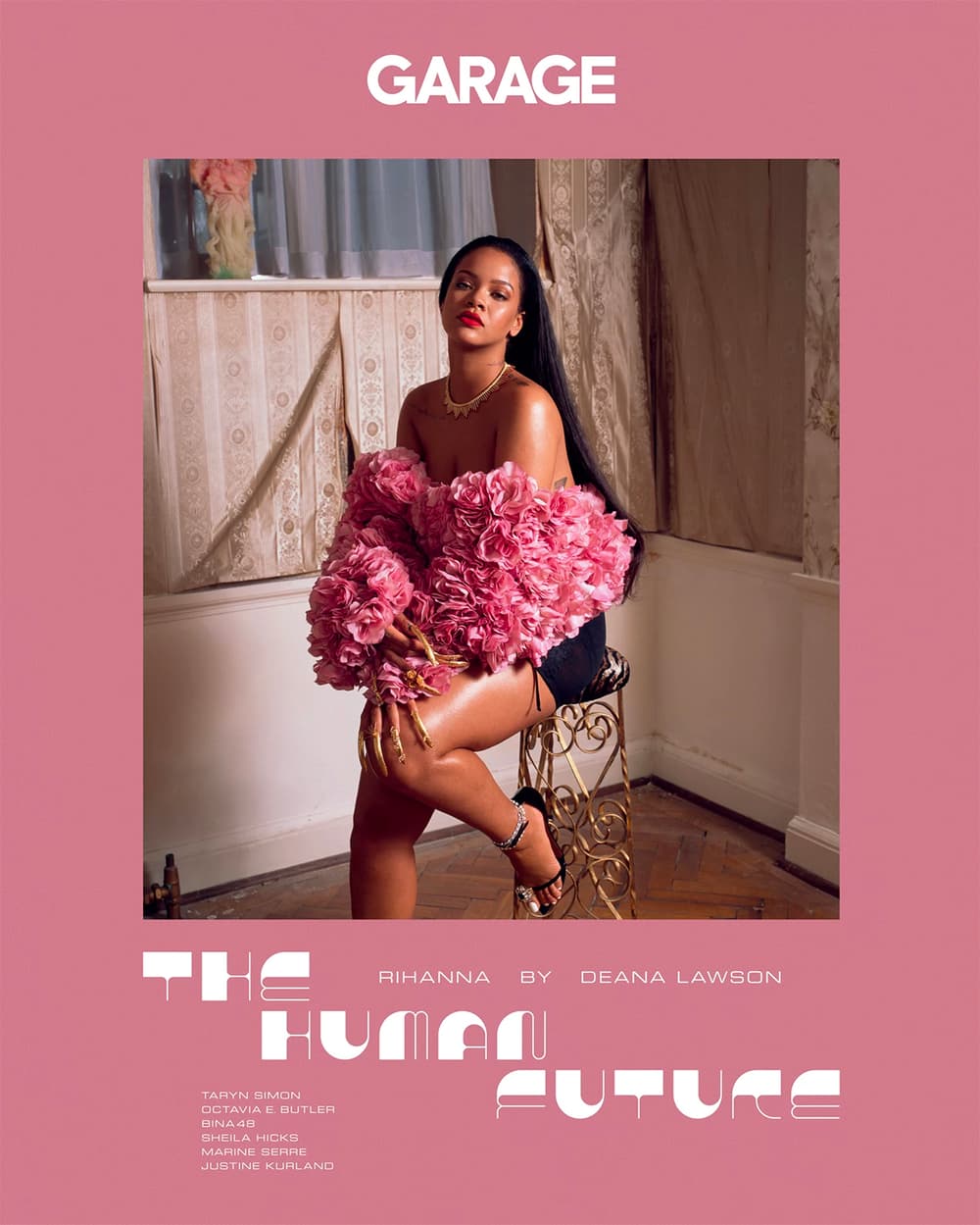Rihanna Garage Magazine Cover Issue 15 Pink Tube Top Gold Nails 2018