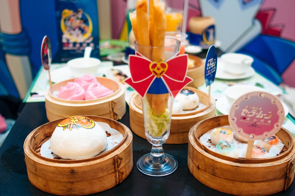 Sailor Moon Dim Sum Brunch Review Cartoon Dim Sum Icon Hong Kong Anime Food
