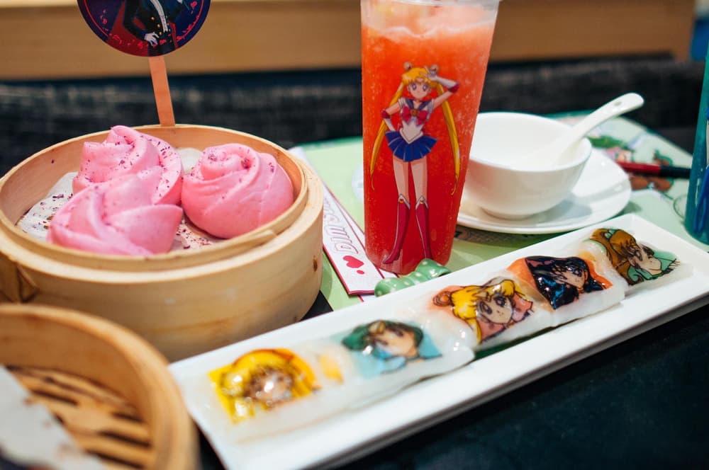 Sailor Moon Dim Sum Brunch Review Cartoon Dim Sum Icon Hong Kong Anime Food