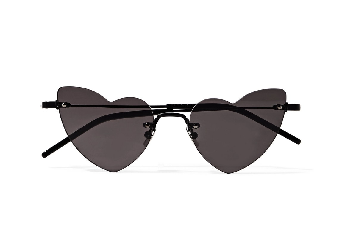 Saint Laurent New Wave Lou Lou Sunglasses Heart Shape Black