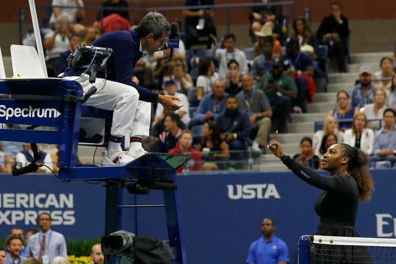 Serena Williams 17,000 USD Open Loss Tennis Match Naomi Osaka Sexism Game Comments Double Standard Sports Commentary