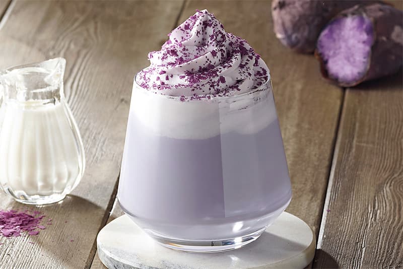 Starbucks Korea Violet Roasted Sweet Potato Latte Purple Drink