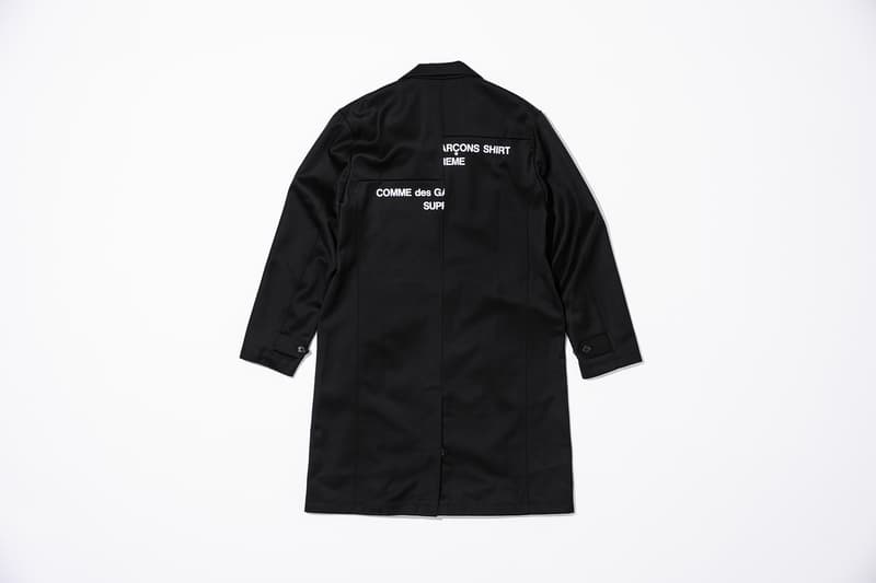 COMME des GARÇONS SHIRT x Supreme Collaboration four-pocket zip-up bomber jacket