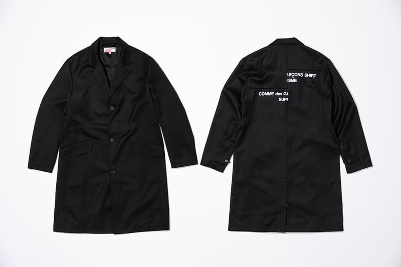 COMME des GARÇONS SHIRT x Supreme Collaboration four-pocket zip-up bomber jacket