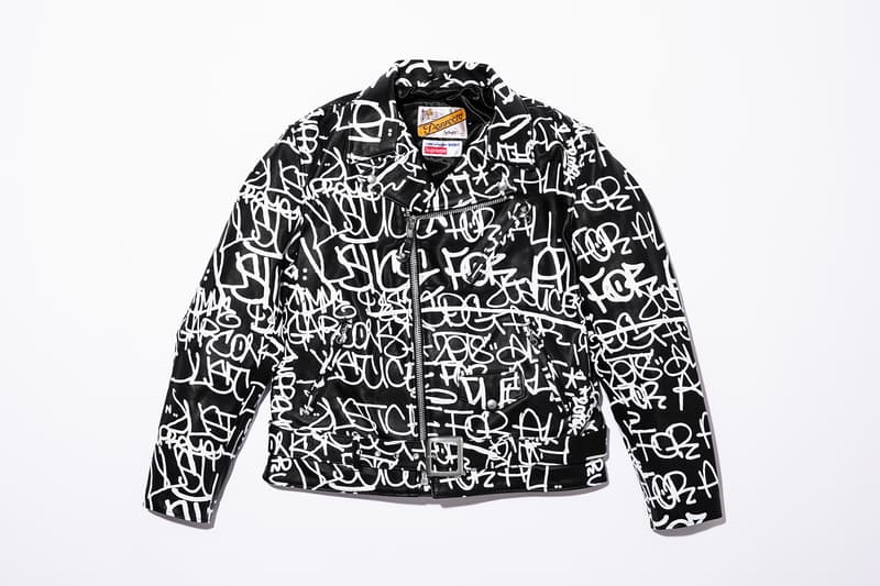 COMME des GARÇONS SHIRT x Supreme Collaboration four-pocket zip-up bomber jacket